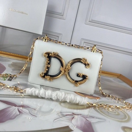 Dolce Gabbana Original Leather Shoulder Bag BB6315 White