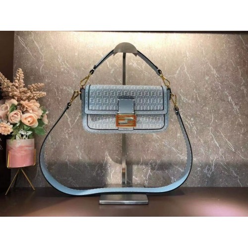 FENDI BAGUETTE Bag F1520 light blue