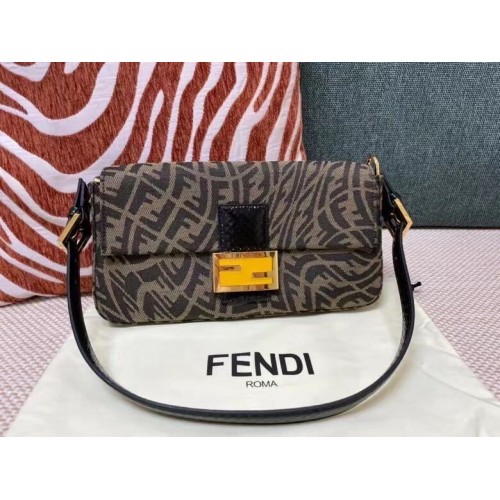 FENDI BAGUETTE fabric bag FM0871 Brown