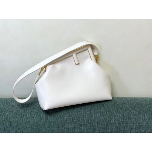 FENDI FIRST MEDIUM leather bag 8BP127AB white
