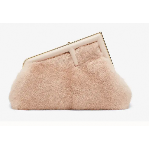 FENDI FIRST SMALL Pink mink bag 8BP129A