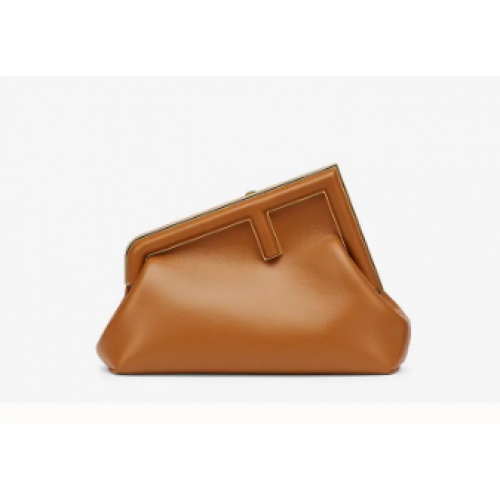 FENDI FIRST SMALL caramel leather bag 8BP129A