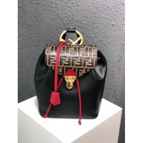 FENDI Kan I Leather knapsack 2569