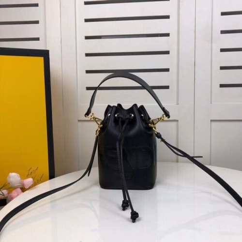 FENDI MON TRESOR black leather mini-bag 8BS010