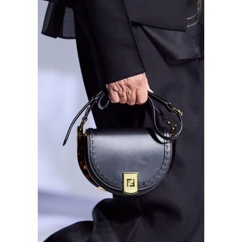 FENDI MOONLIGHT leather bag 8BT346A black