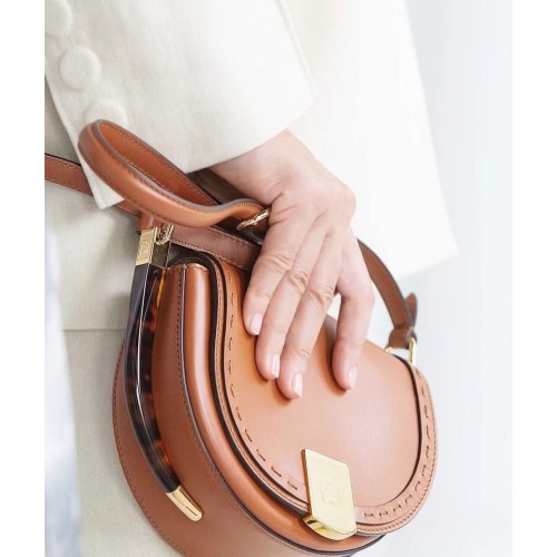 FENDI MOONLIGHT leather bag 8BT346A brown