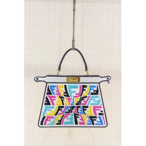 FENDI PEEKABOO ICONIC ESSENTIALLY leather bag F1516 colour