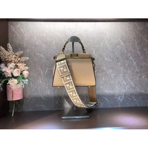 FENDI PEEKABOO ISEEU SMALL leather bag F1615 apricot
