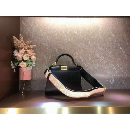 FENDI PEEKABOO ISEEU SMALL leather bag F1615 black