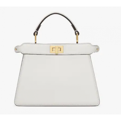 FENDI Peekaboo ISeeU Petite padded nappa leather bag 8BN335 White