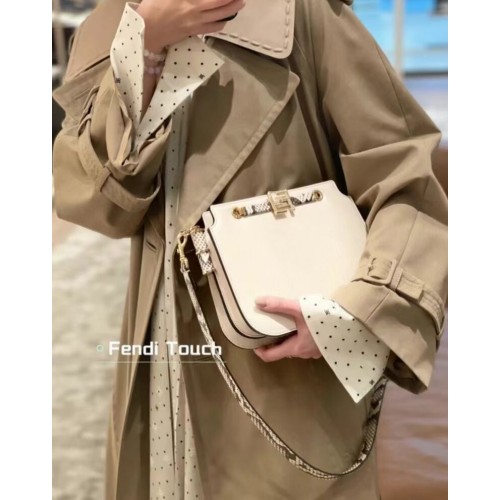 FENDI TOUCH leather bag 8BT349AH white