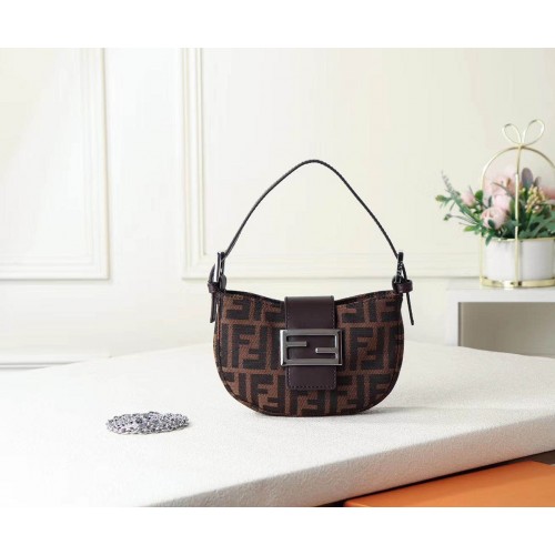 FENDI fabric bag F0399 Brown