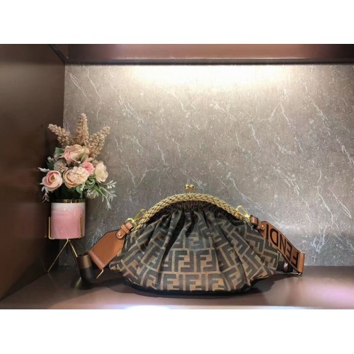 FENDI fabric bag F7641 brown