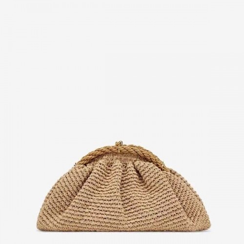 FENDI  raffia bag F7641 Beige