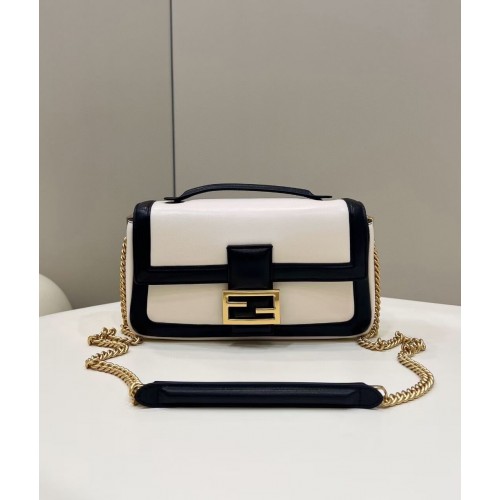 Fendi Baguette Sheepskin bag 8BR6550 Cream black