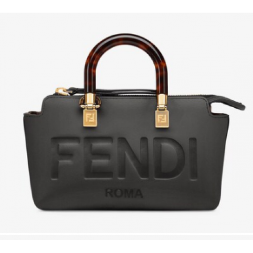 Fendi By The Way Mini Small leather Boston bag 8BS067A black