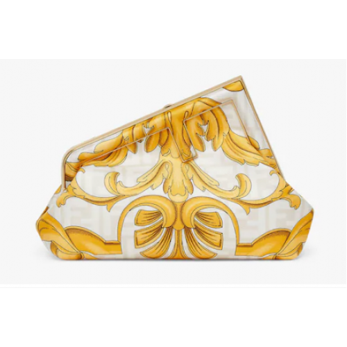 Fendi First Small Fendace White printed silk bag 8BP129