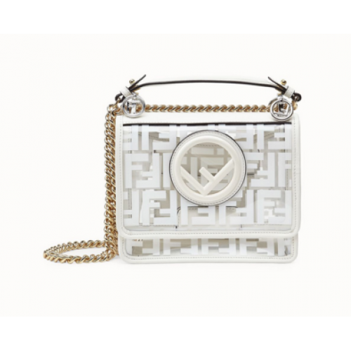 Fendi KAN I F SMALLPU tote bag 8BT286A7T white