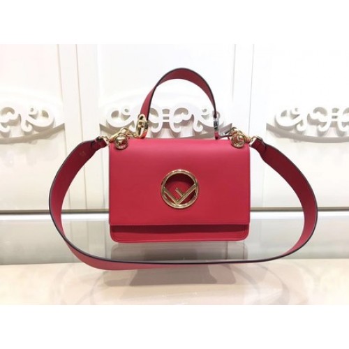 Fendi KAN I Leather Bag FD2670 Red