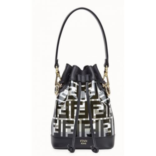 Fendi MON TRESOR PU Mini Handbag 8BS010 black