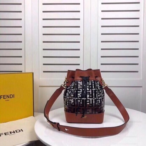 Fendi MON TRESOR  leather bag 8BT298A black