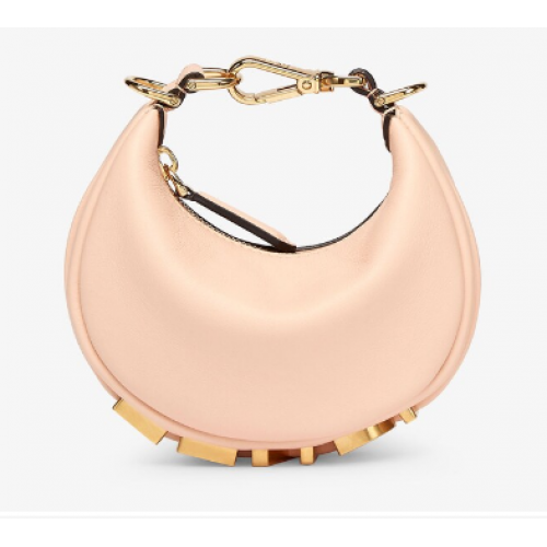 Fendi Nano Fendigraphy Pink leather charm 7AS089A