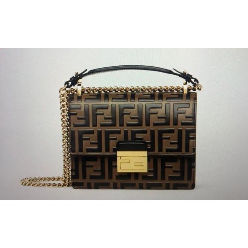 Fendi Original Leather Bag FF8965 Brown