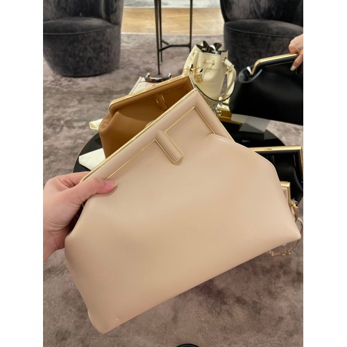 Fendi Original Leather Clutch Bag 56833 Cream