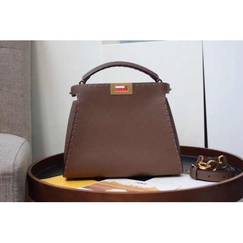 Fendi PEEKABOO ISEEU MEDIUM leather bag 70192 Khaki