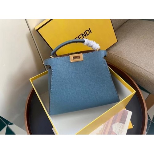 Fendi PEEKABOO ISEEU MEDIUM leather bag 70192 blue