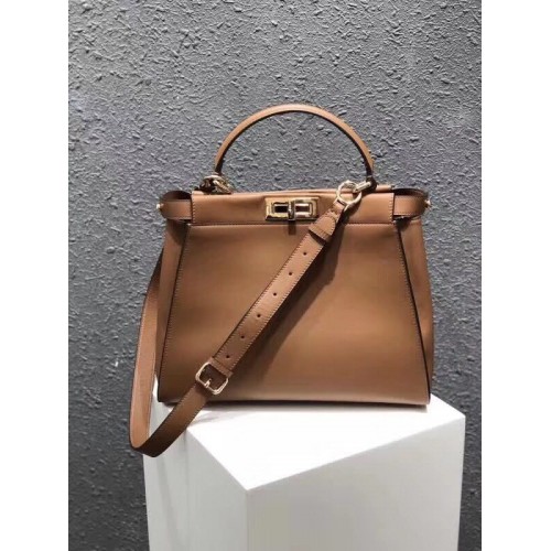 Fendi PEEKABOO Tote Bag 3559 brown