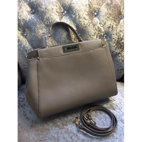 Fendi Peekaboo Bag Calfskin Leather 30340 Grey
