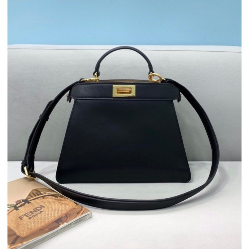 Fendi Peekaboo ISeeU MEDIUM leather bag 80011A black