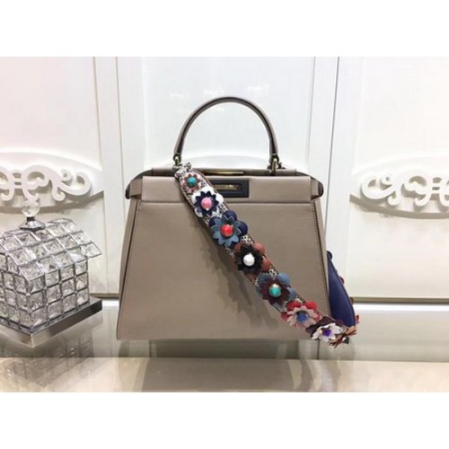 Fendi Peekaboo Small Bag Calfskin Leather FD26796 Apricot