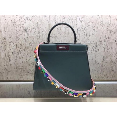 Fendi Peekaboo Small Bag Calfskin Leather FD26796 Green