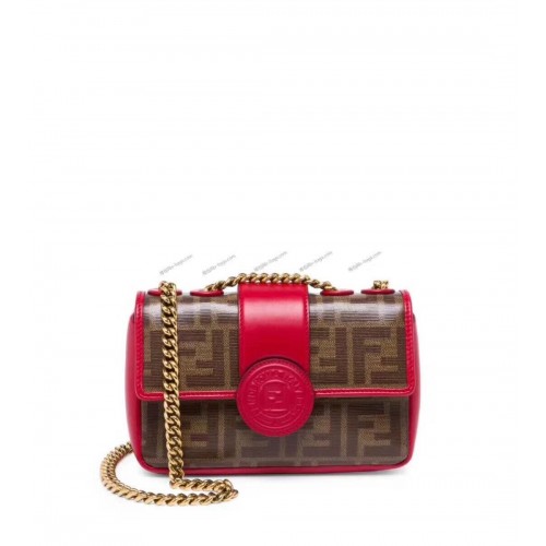 Fendi WALLET ON CHAIN 8HF836 RED