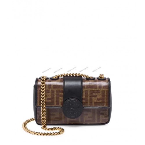 Fendi WALLET ON CHAIN 8HF836 black