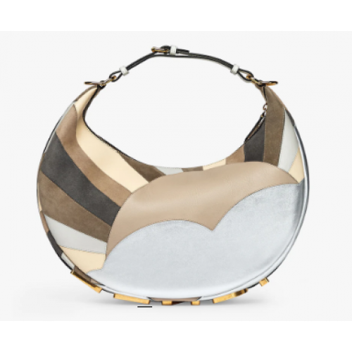 Fendi graphy Small Leather bag with multicolor inlay 8BR798A