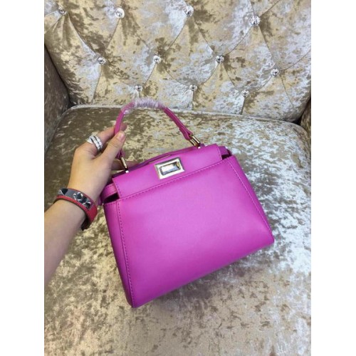 Fendi mini Peekaboo Bag Calfskin Leather 30320 Purple