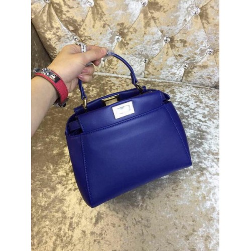 Fendi mini Peekaboo Bag Calfskin Leather 30320 Royal