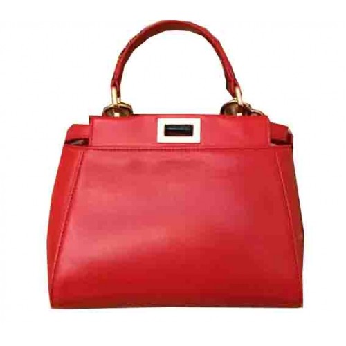 Fendi mini Peekaboo Bag Original Leather 55211 Red