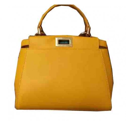 Fendi mini Peekaboo Bag Original Leather 55211 Yellow
