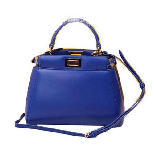 Fendi mini Peekaboo Bag Sheepskin Leather F520885 Royal