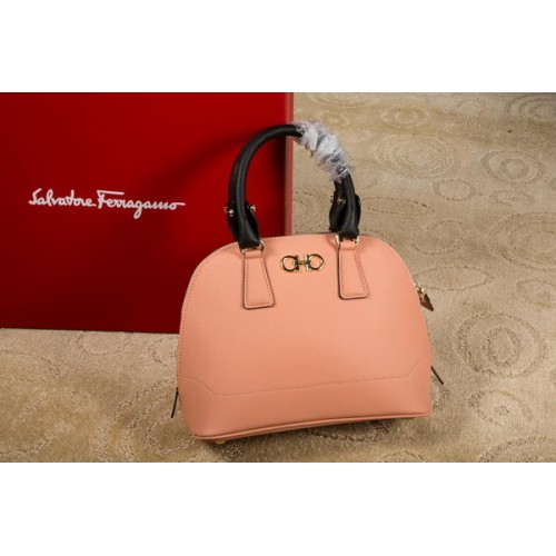 Ferragamo Medium Double Gancio Tote Bag 21E703 Dark Pink