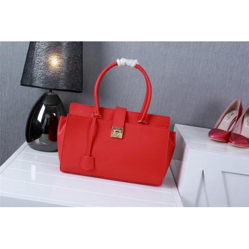Ferragamo Medium Tote Bag Calfskin Leather 1129 Red