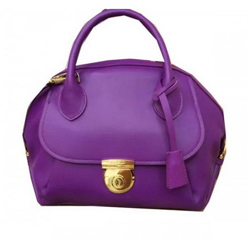 Ferragamo Medium Tote Bag Calfskin Leather SF0612 Purple