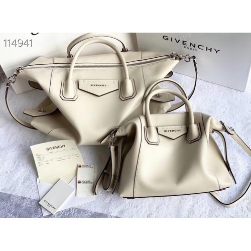 GIVENCHY Original Leather Shoulder Bag 63188 Off White