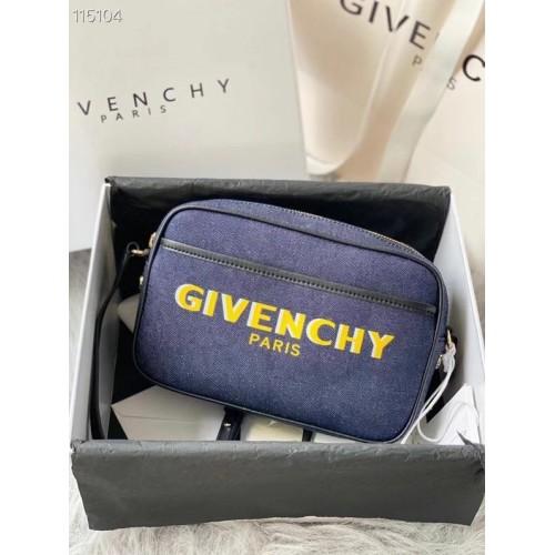 GIVENCHY shoulder bag 1990 dark blue