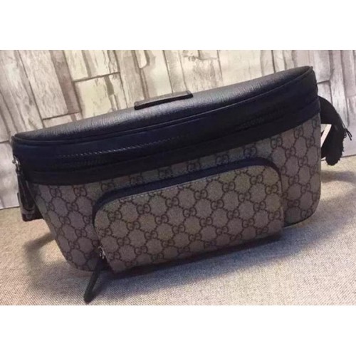GUCCI GG Supreme Belt Bag 406372 Black
