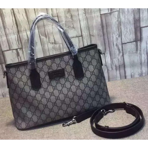 GUCCI GG Supreme Tote Bag 429019 Brown